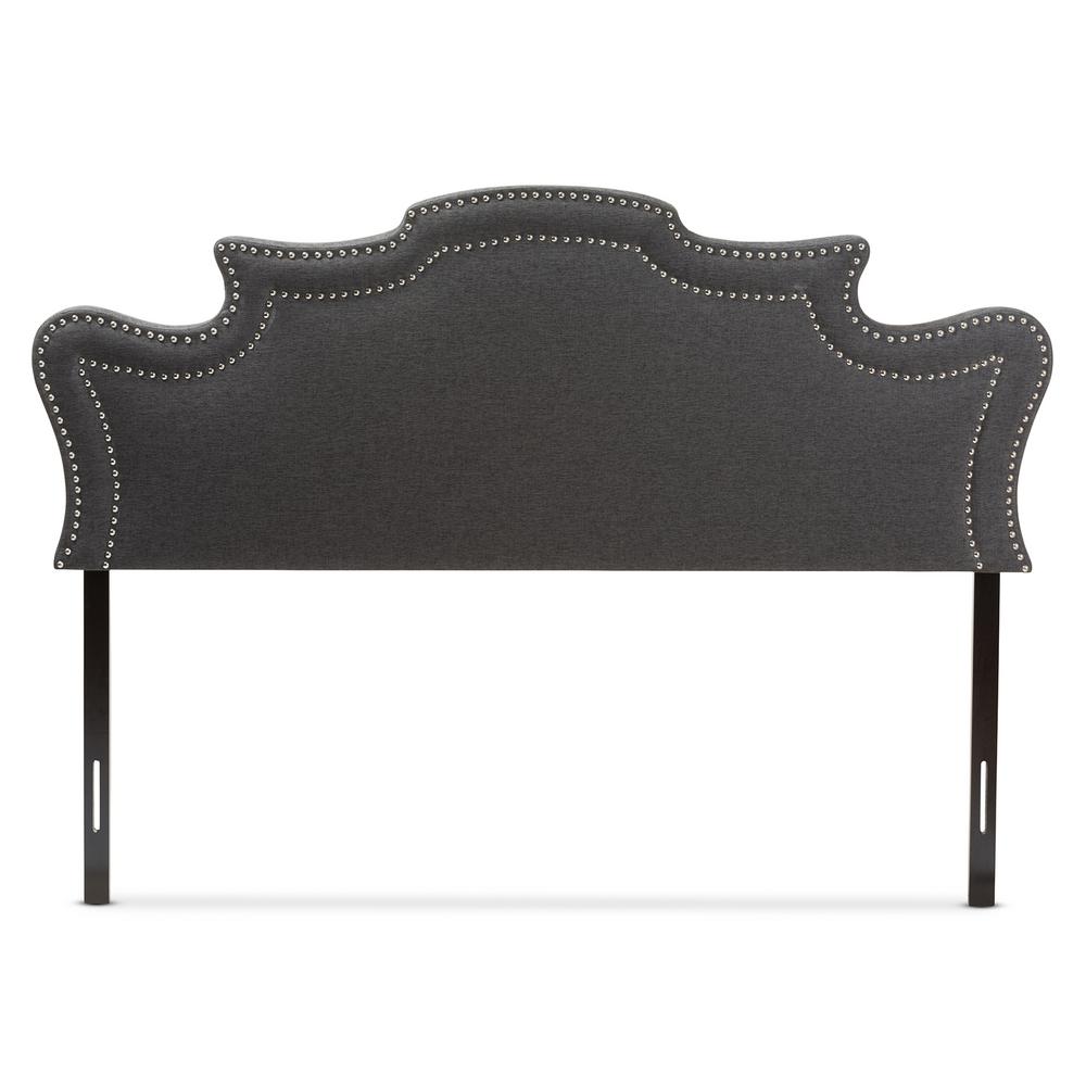 Baxton Studio Nadeen Dark Gray Fabric Upholstered Queen Size Headboard288627253HD The Home