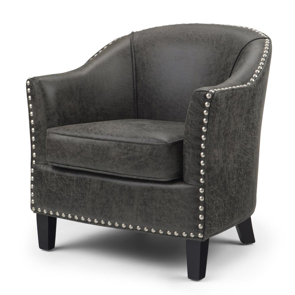 Simpli Home Kildare 29 In Wide Transitional Tub Chair In