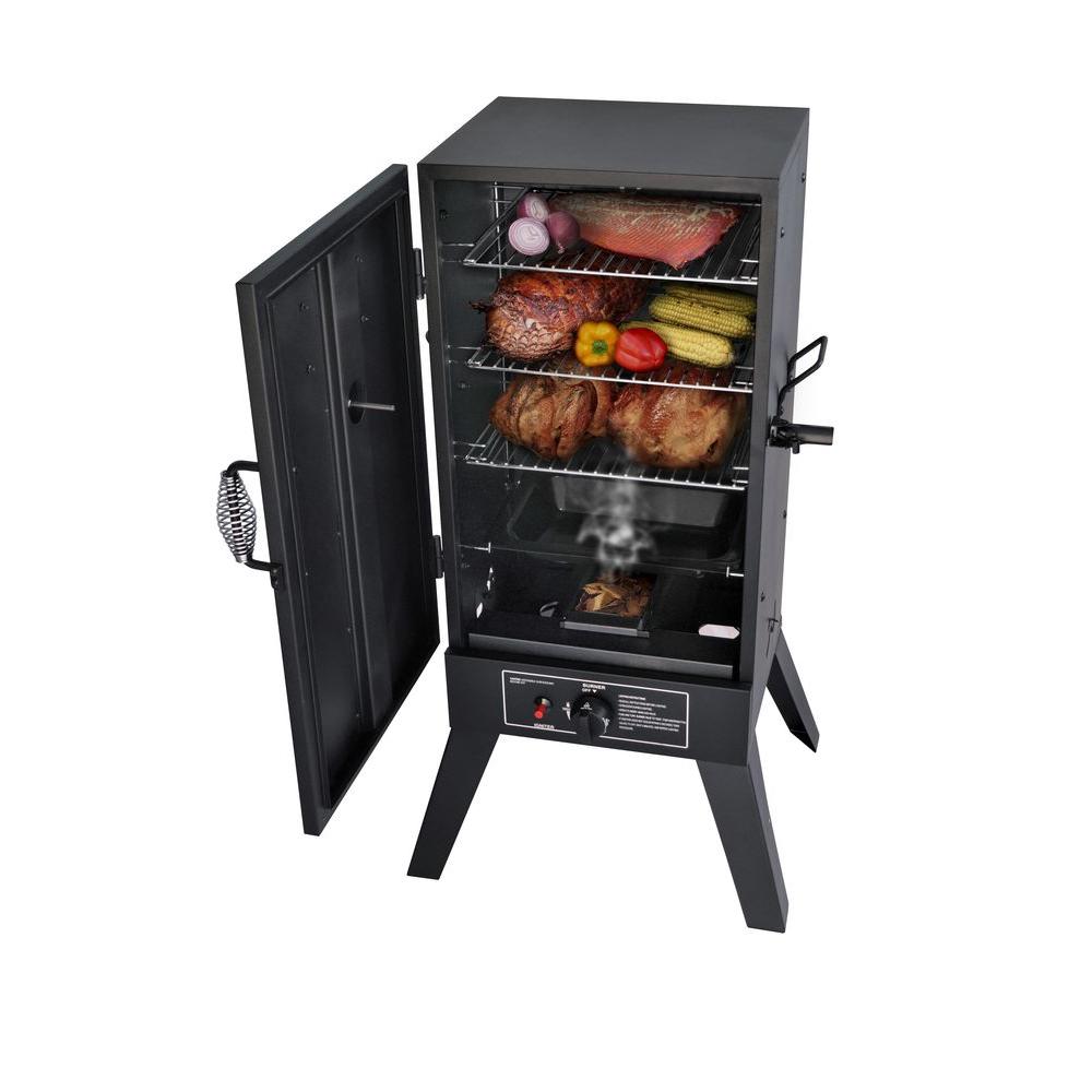 Vertical 30" Propane Gas Smoker Adjustable Cooking Grill Grids Burner