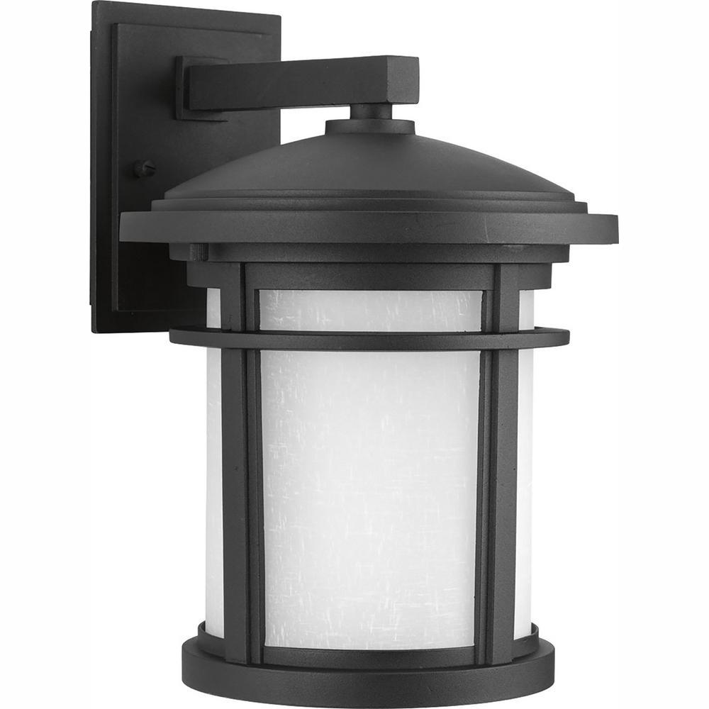 Progress Lighting Wish Collection 1 Light 12 5 In Outdoor Textured Black Led Wall Lantern Sconce Progress Lighting Wish Collection 1 Light 12 5 In Outdoor Textured Black Led Wall Lantern Sconce
