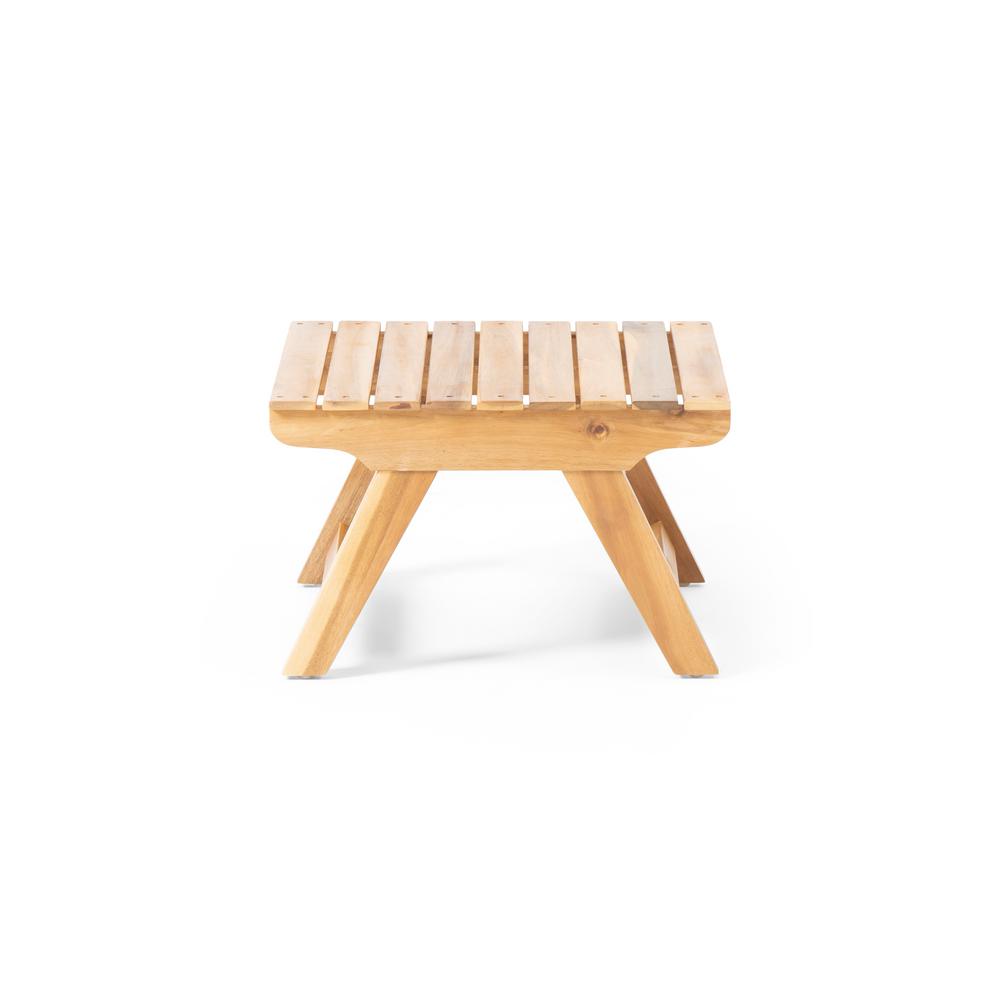 Noble House Sedona 12 50 In Teak Brown Square Wood Outdoor Side