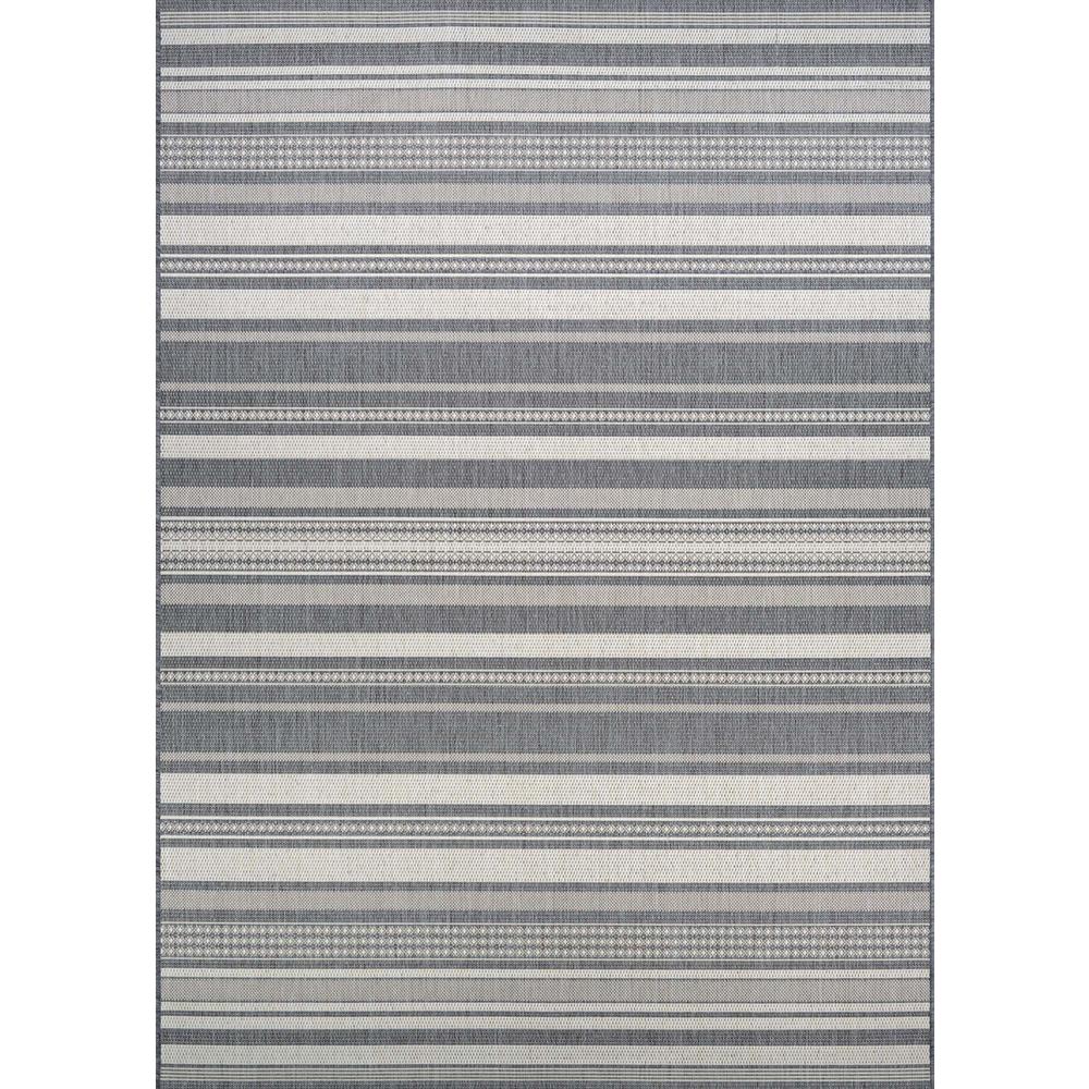 Couristan Recife Gazebo Stripe Champagne Grey 2 Ft X 4 Ft Indoor