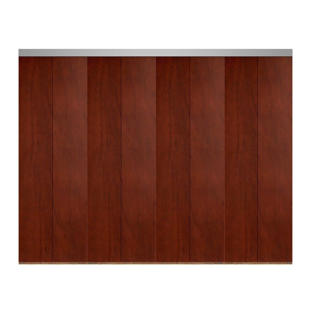 Impact Plus 144 in. x 84 in. Smooth Flush Cherry Solid Core MDF ...