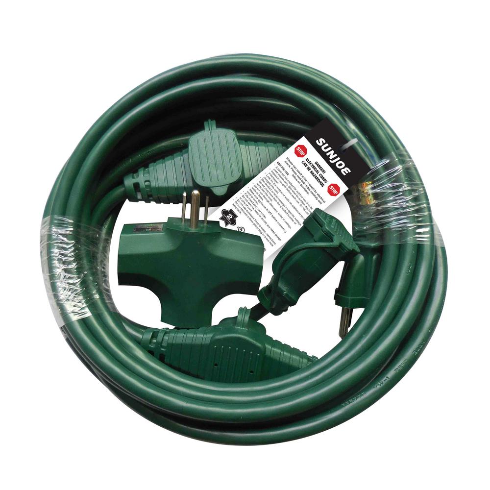 Sun Joe 25 ft. Indoor/Outdoor Extension Cord with Cord Connect Adapter