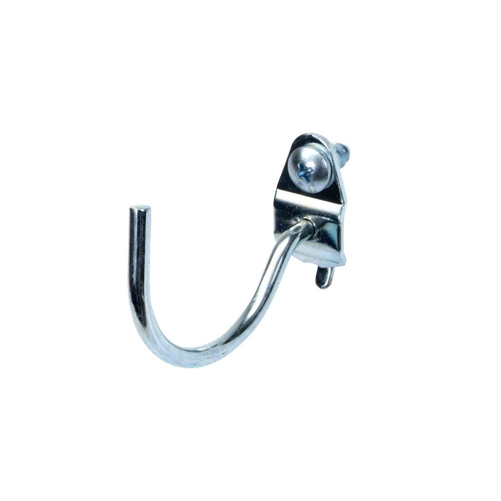 DuraHook 21/4 in. Curved 2 in. I.D. Zinc Plated Steel Pegboard Hook