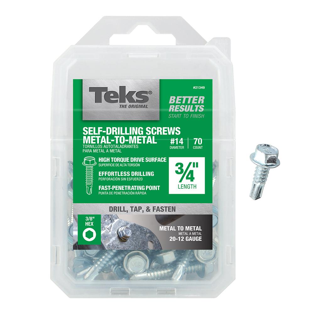 Pack of 50 Pack of 50 Small Parts 1414KW Hex Drive Zinc Plated Finish 1//4-14 Thread Size 7//8 Length Hex Washer Head #3 Drill Point 7//8 Length 1//4-14 Thread Size Steel Self-Drilling Screw