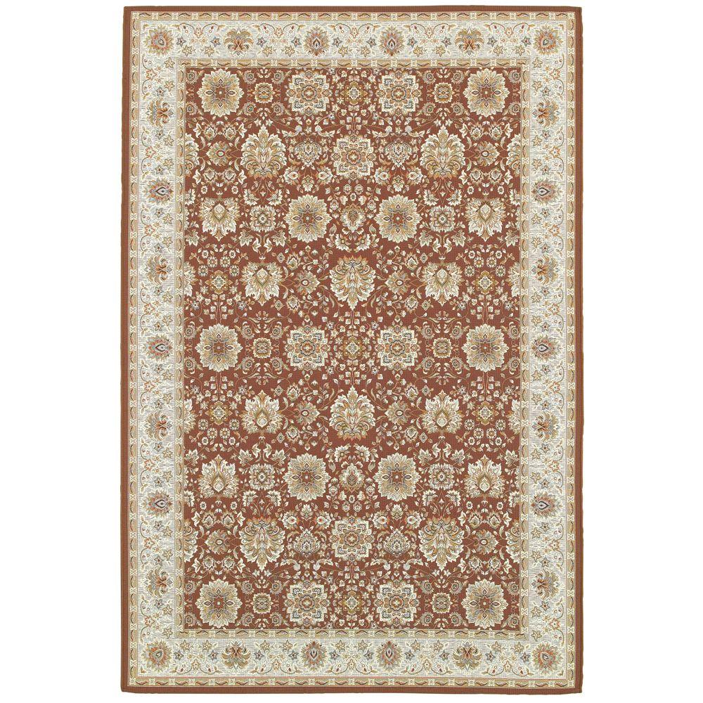 Home Decorators Collection Basile Brown 7 ft. 10 in. x 11 ft. 1 in