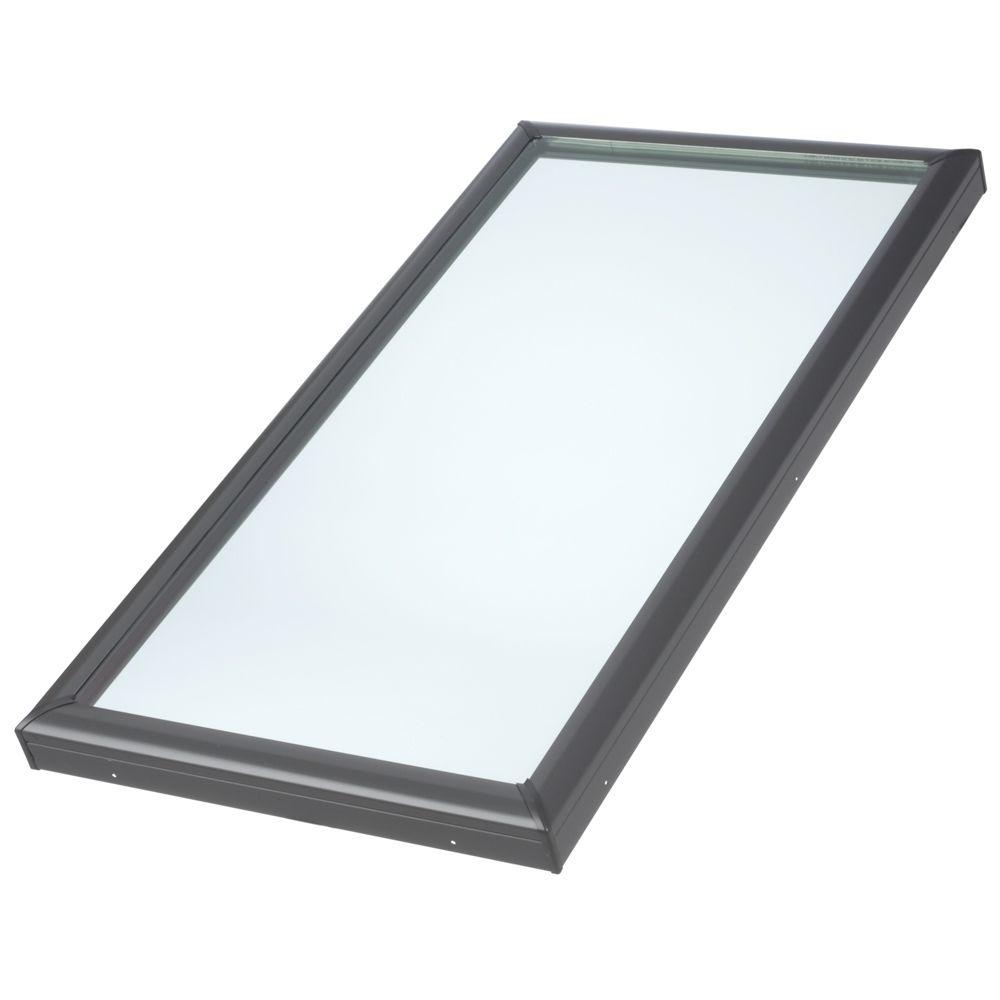 VELUX 22-1/2 In. X 46-1/2 In. Fixed Curb-Mount Skylight With Laminated ...