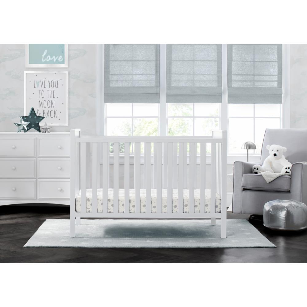 delta bianca white crib