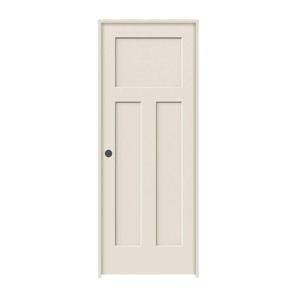 Jeld Wen 24 In X 80 In Craftsman Primed Right Hand Smooth Molded Composite Mdf Single Prehung Interior Door