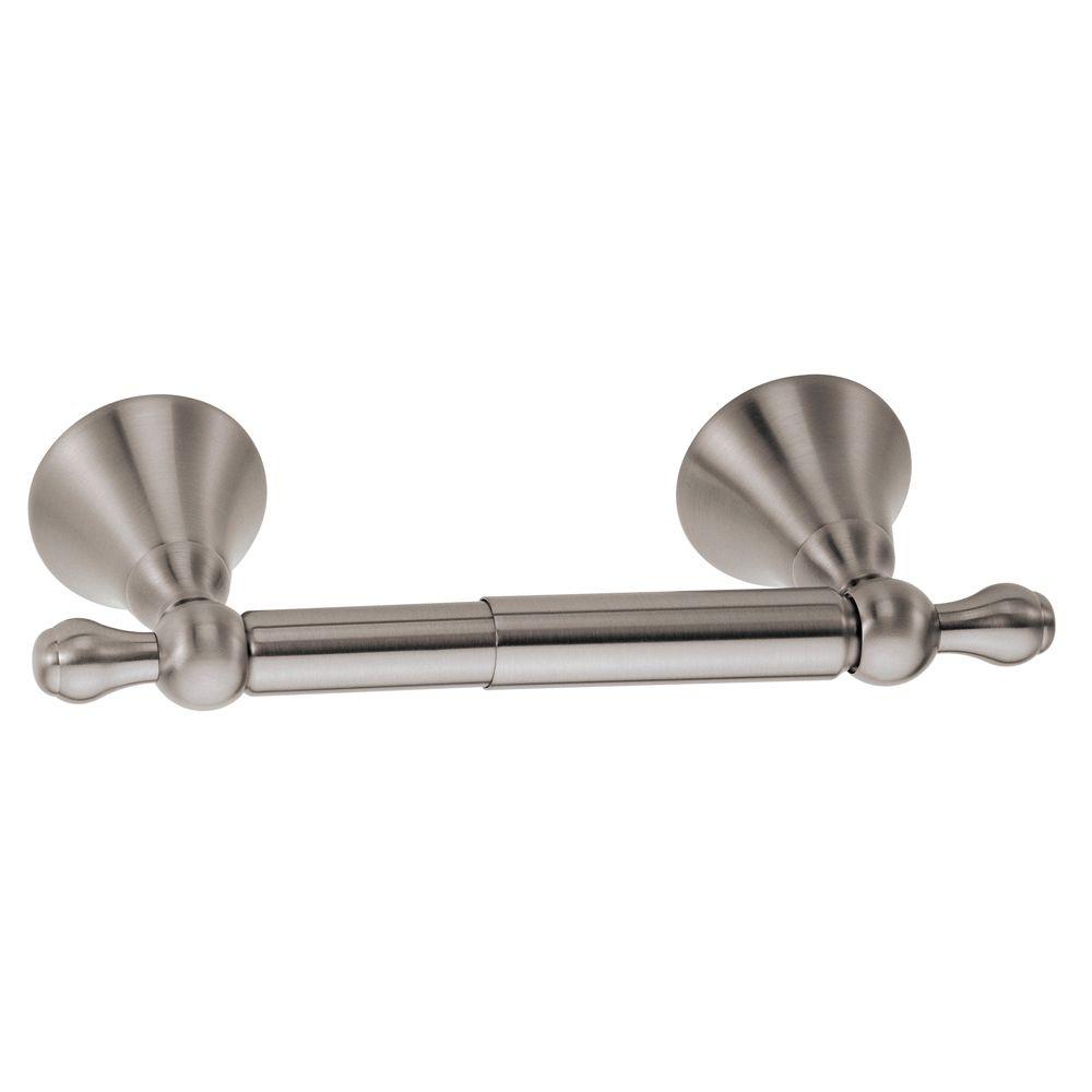 Danze Bannockburn Brass Double-Post Toilet Paper Holder in Brushed Nickel
