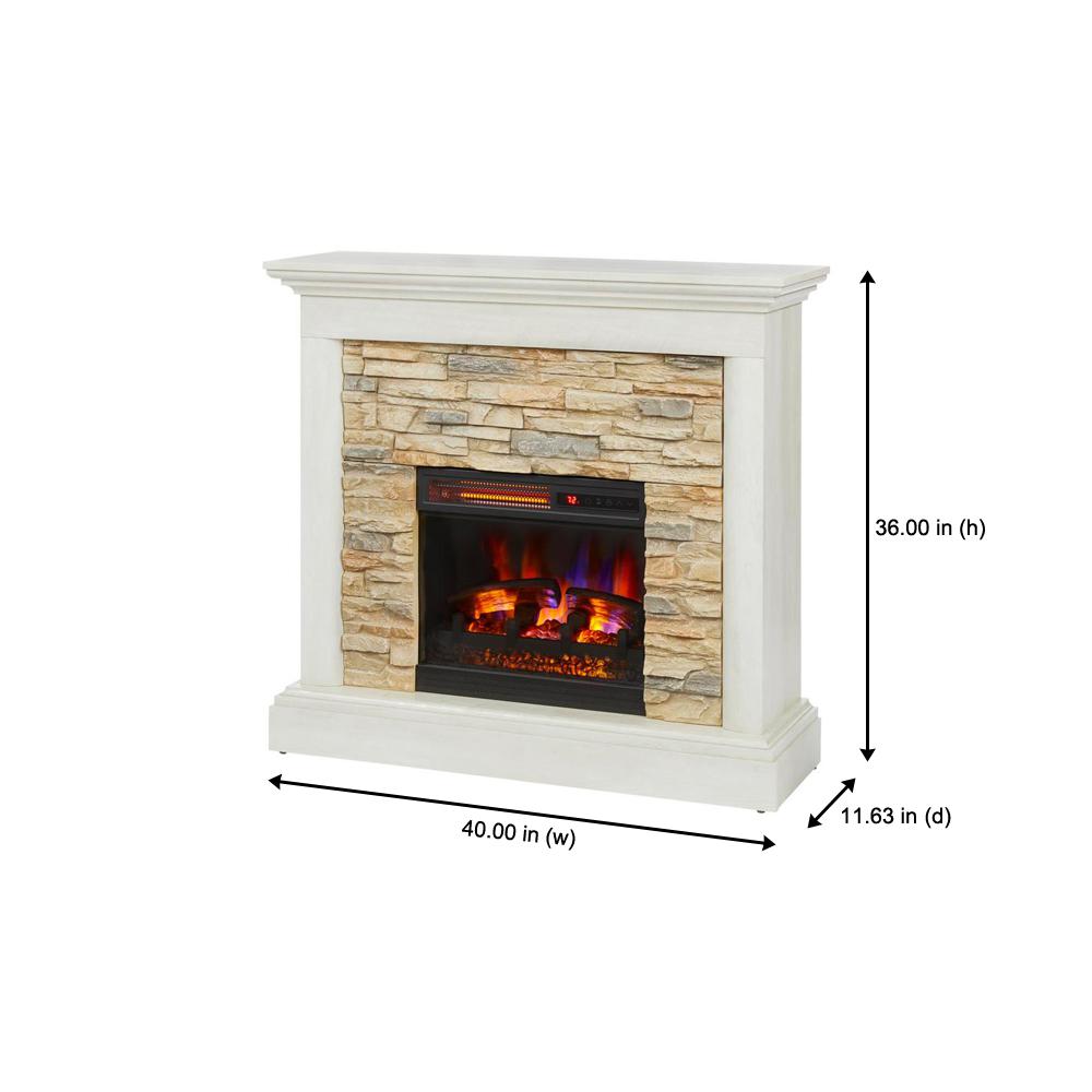 In Freestanding Electric Fireplace, Faux Stone Electric Fireplace Home Depot