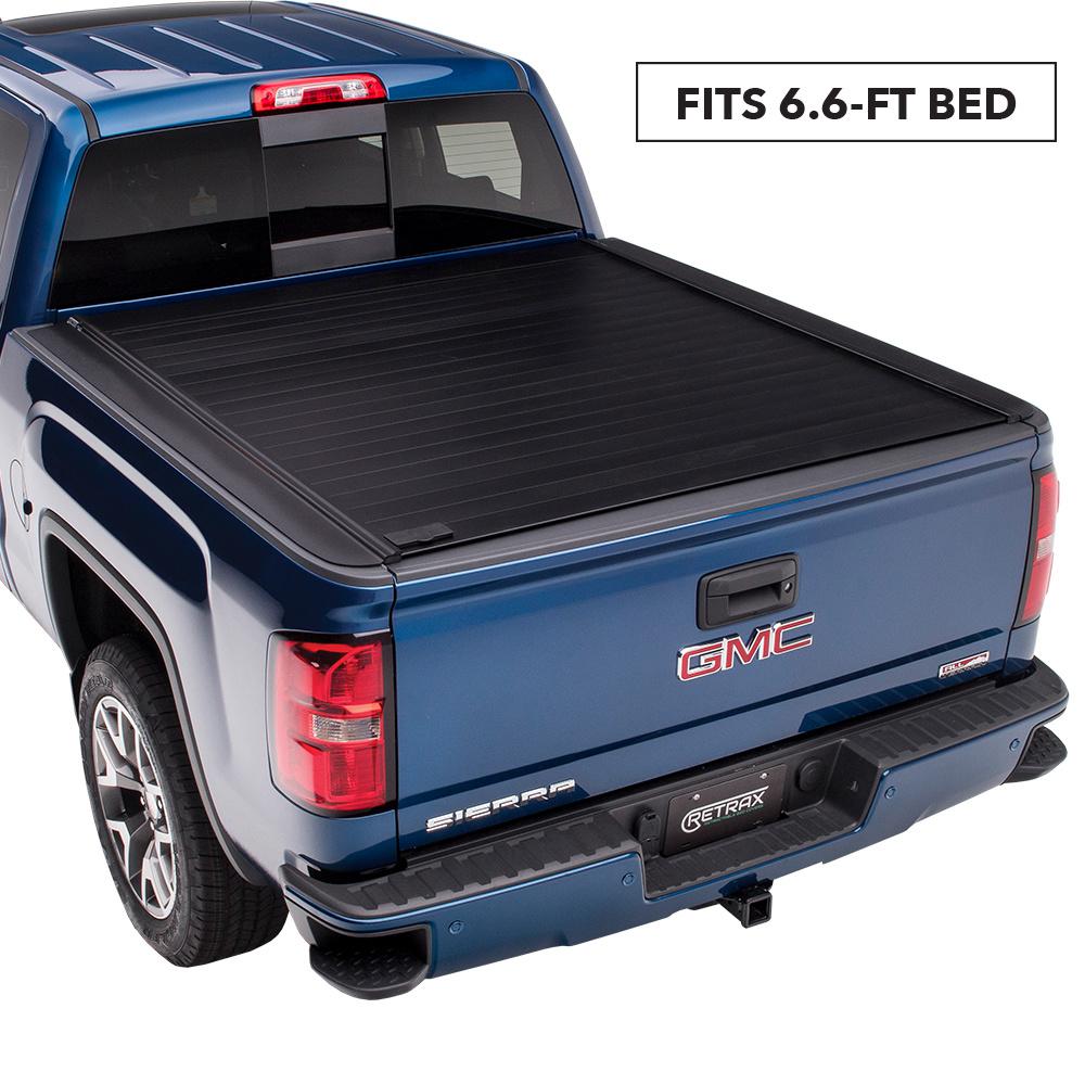 Retrax Pro Mx Tonneau Cover 99 06 07 Classic Chevy Silverado Gmc Sierra 6 6 Bed W Stake Pockets Standard Rail 80406 The Home Depot