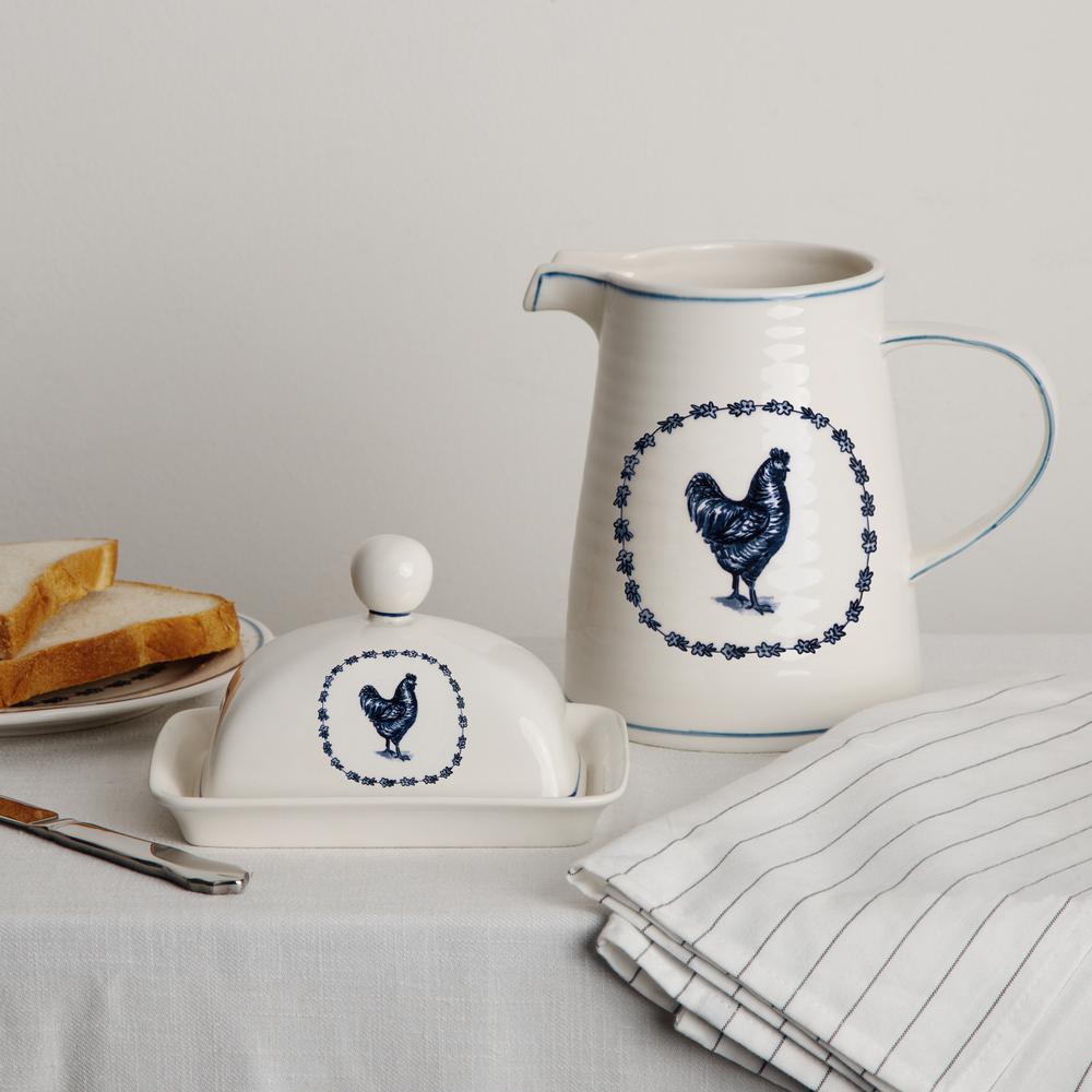 Molly Hatch 7 in. Duck Butter Dish with Lid 61233 The Home Depot