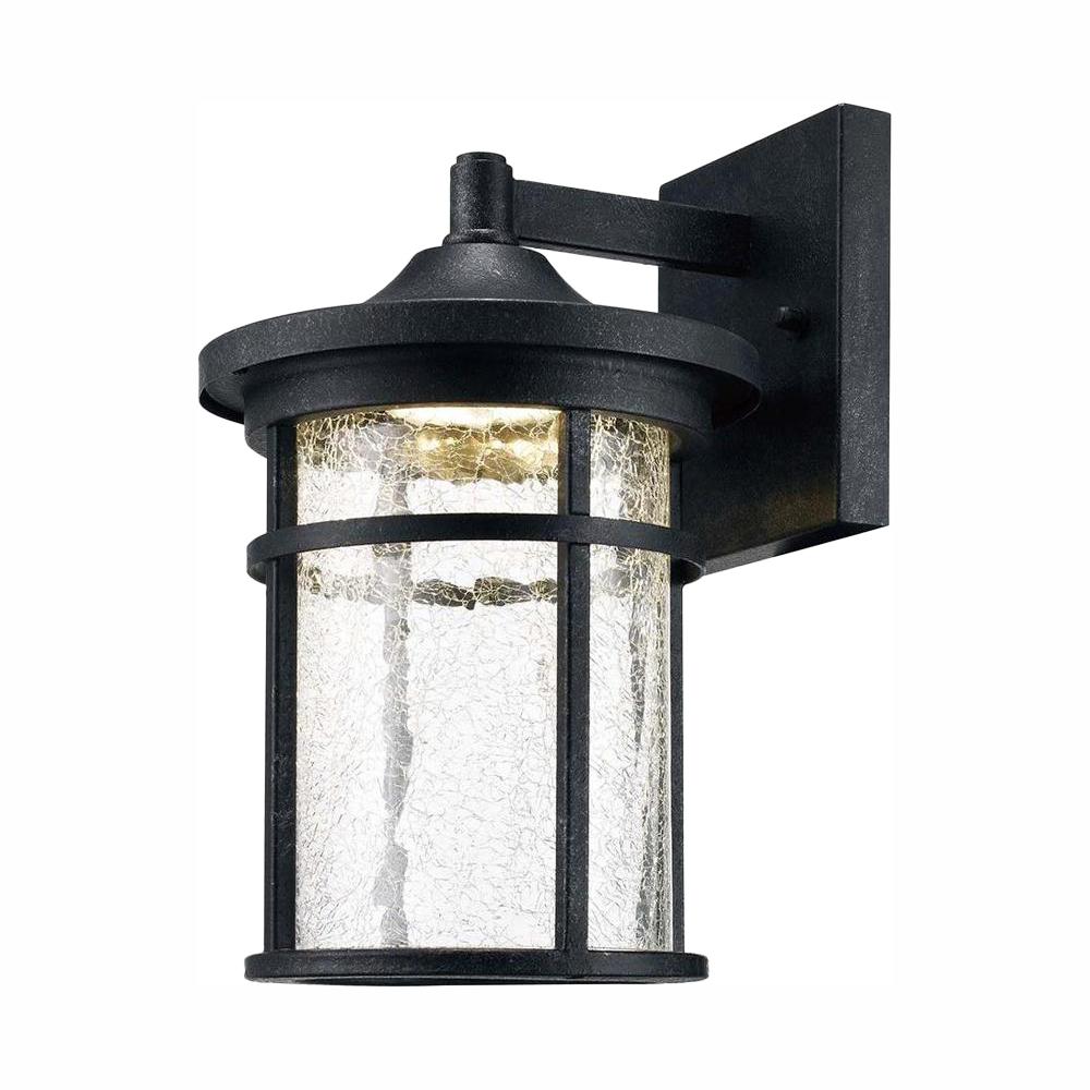 Hampton Bay 1Light Black Outdoor Wall Lantern Sconce (2Pack)JBO1691A