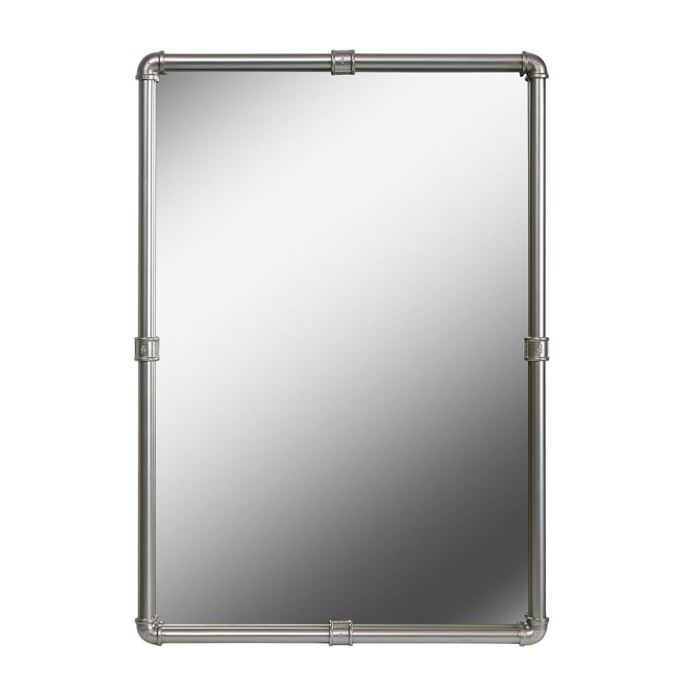 Kenroy Home Steam Fitter Square Vintage Metal Dresser Wall Mirror