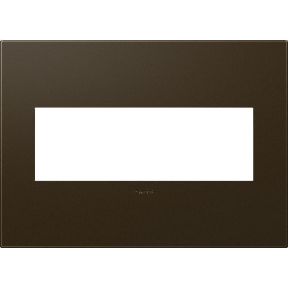 Legrand adorne 3Gang 3 Module Wall Plate, BronzeAWP3GBR4 The Home Depot