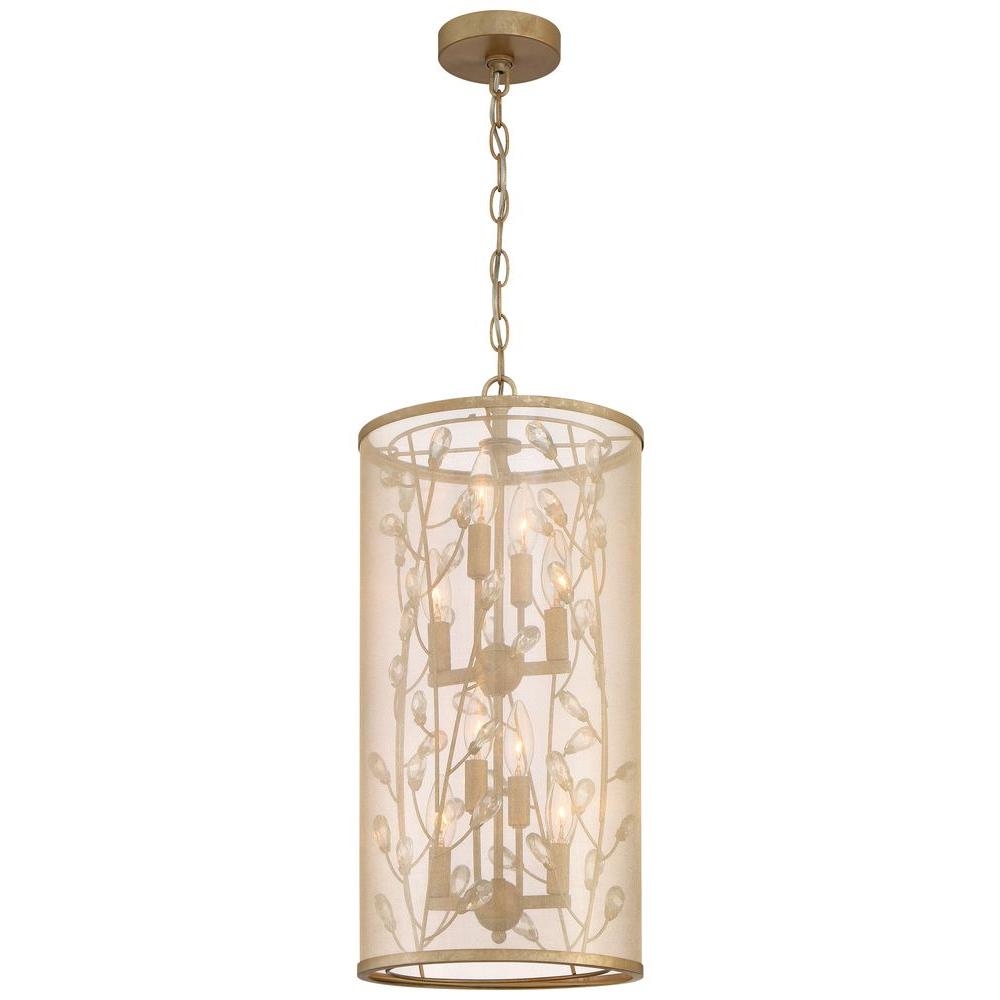 Minka Lavery Sara S Jewel 8 Light Nanti Champagne Silver Pendant Minka Lavery Sara S Jewel 8 Light Nanti Champagne Silver Pendant