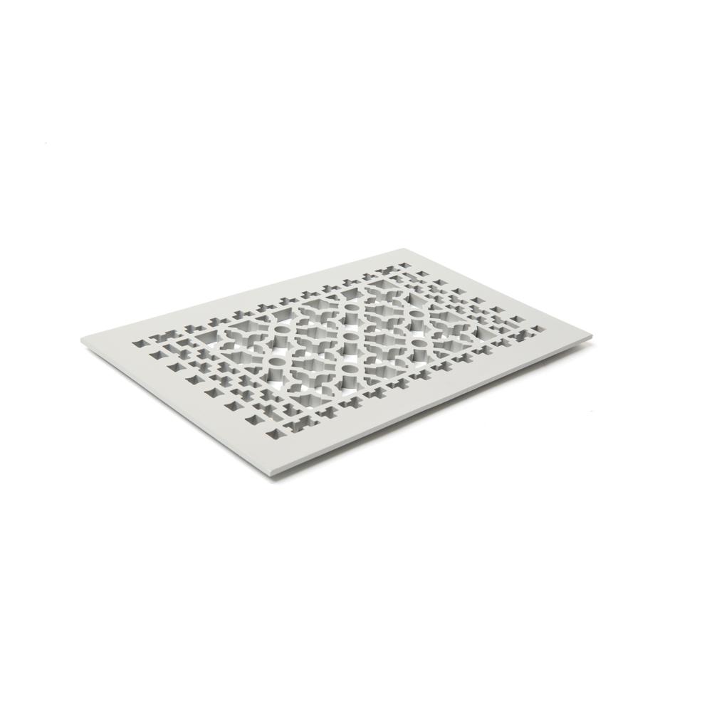 Reggio Registers Scroll 20 In X 9 In Aluminum Grille With Mounting Holes Gray 1122 Ah The Home Depot