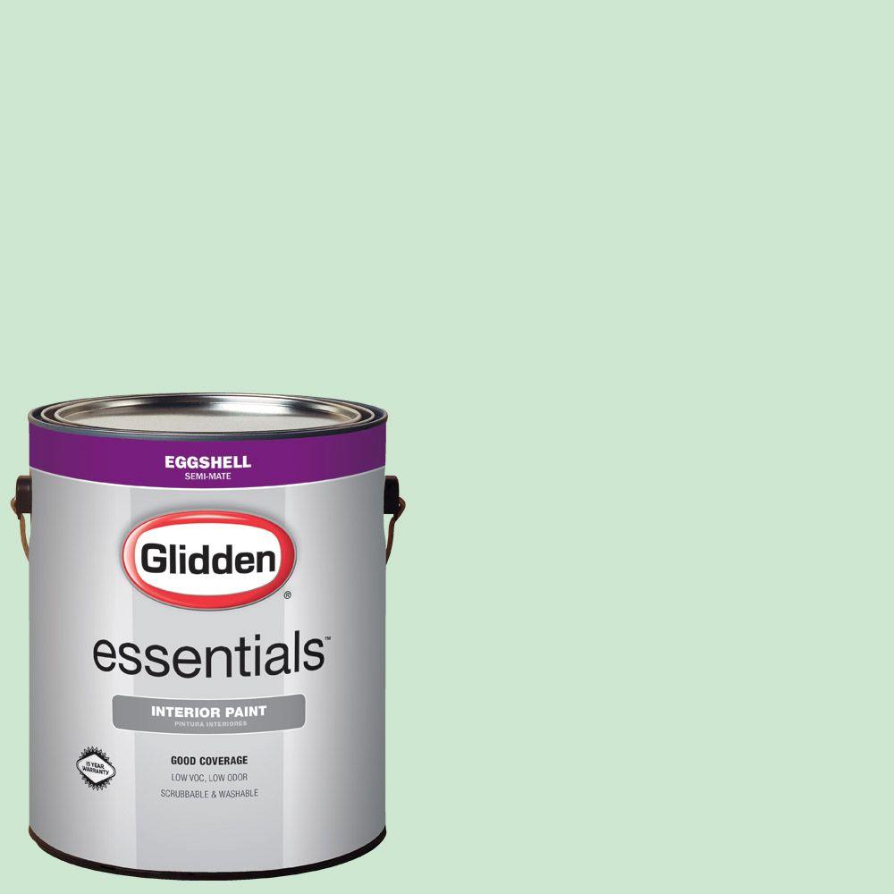 Glidden Essentials 1 Gal Hdgg55d New Mint Green Eggshell Interior Paint
