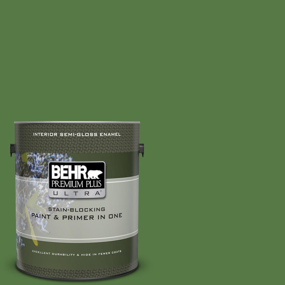Behr Premium Plus Ultra 1 Gal S H 430 Mossy Green Semi Gloss S H 430 Mossy Green Semi Gloss
