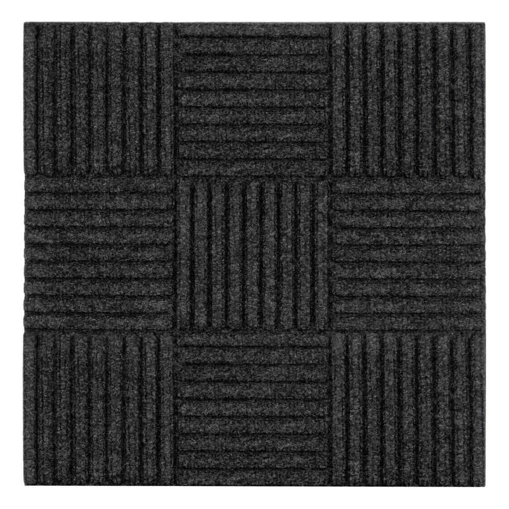 Trafficmaster Self Stick Charcoal Carpet Tiles 8pc
