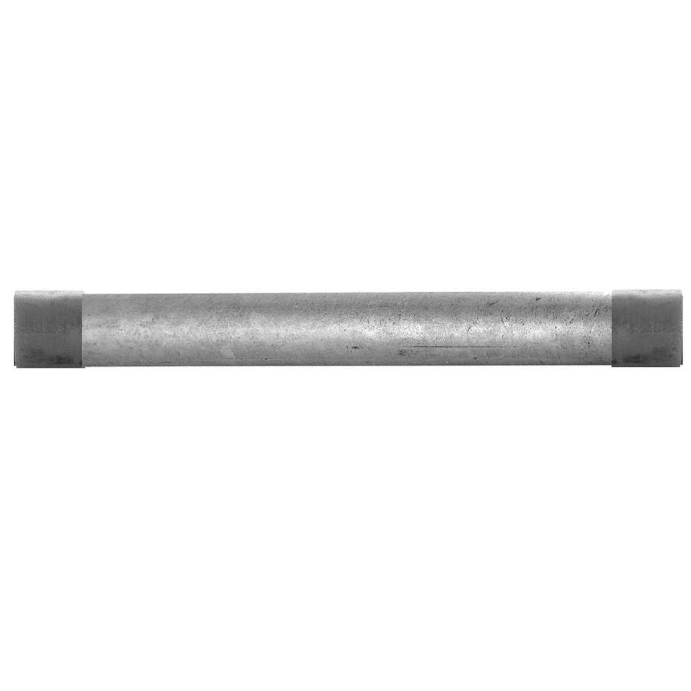 1-1/2 in. x 2 ft. Galvanized Steel Schedule 40 Cut Pipe
