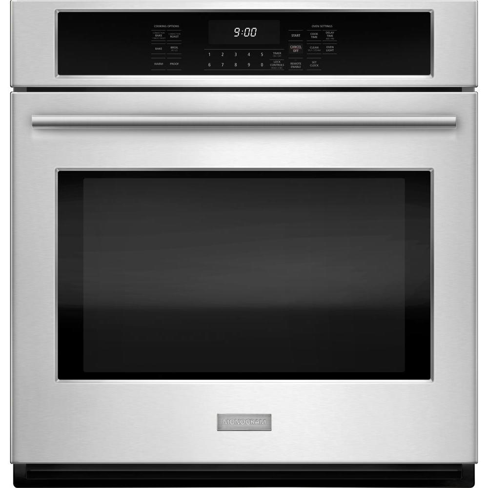 Monogram 27 In Smart Single Electric Wall Oven Self Cleaning With