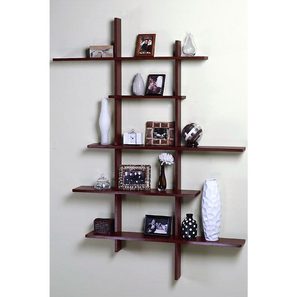 Home Decorators Collection 66 in. x 50 in. Deluxe Tall Display Shelf ...