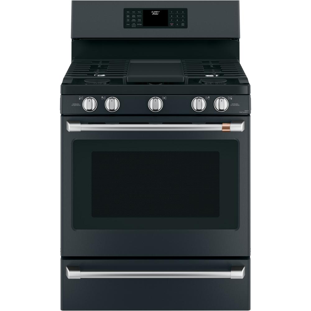 GE Profile 30 in. 6.8 cu. ft. Double Oven Gas Range with SelfCleaning Convection Oven (Lower