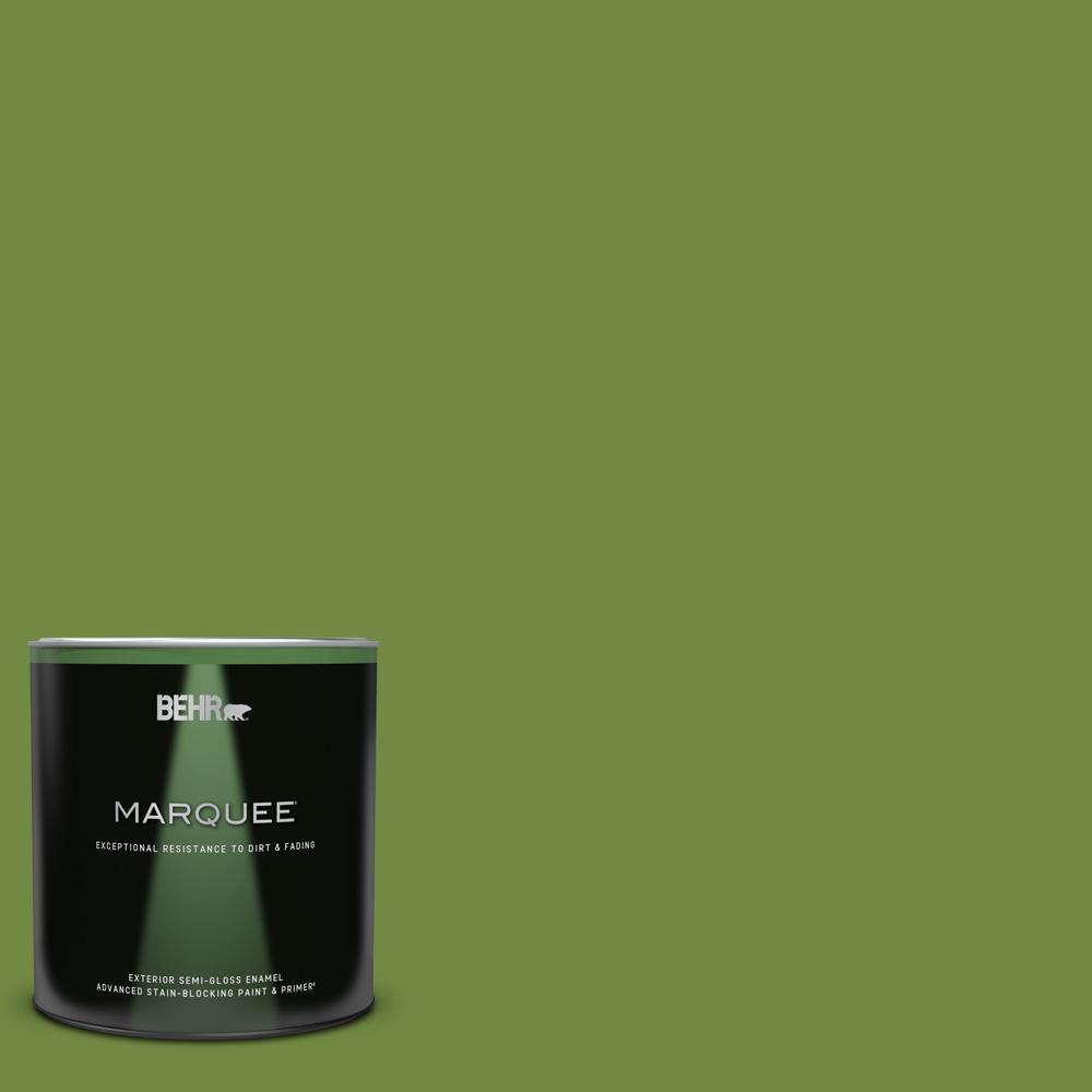 BEHR MARQUEE 1 qt. MQ444 Green Dynasty SemiGloss Enamel Exterior