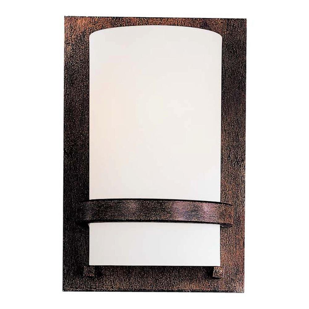 Minka Lavery 1Light Iron Oxide Sconce342357 The Home Depot