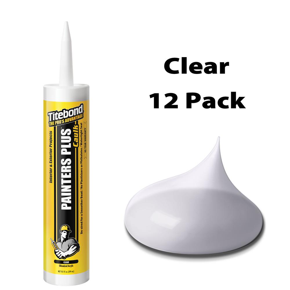 Titebond 10 1 oz Clear Painter #39 s Plus Caulk (12 Pack) 8331 The Home