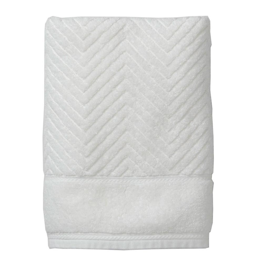 black and white chevron bath towels