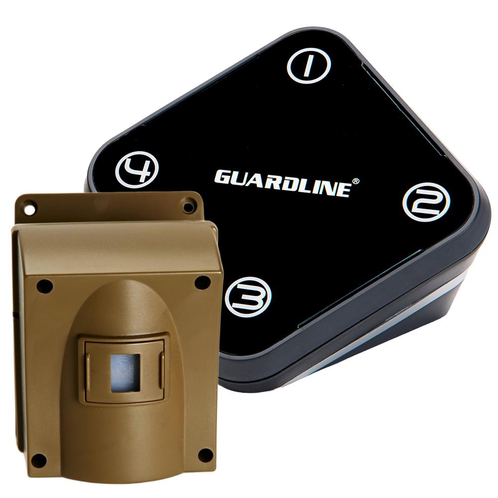 driveway guardline alarm wireless range detector motion gl2000 sensor alert