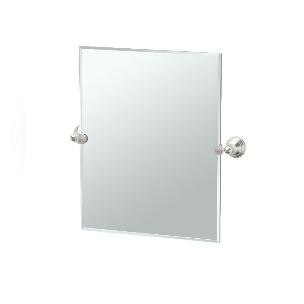 Gatco Glam 20 In. W X 24 In. H Frameless Rectangle Mirror In Satin ...