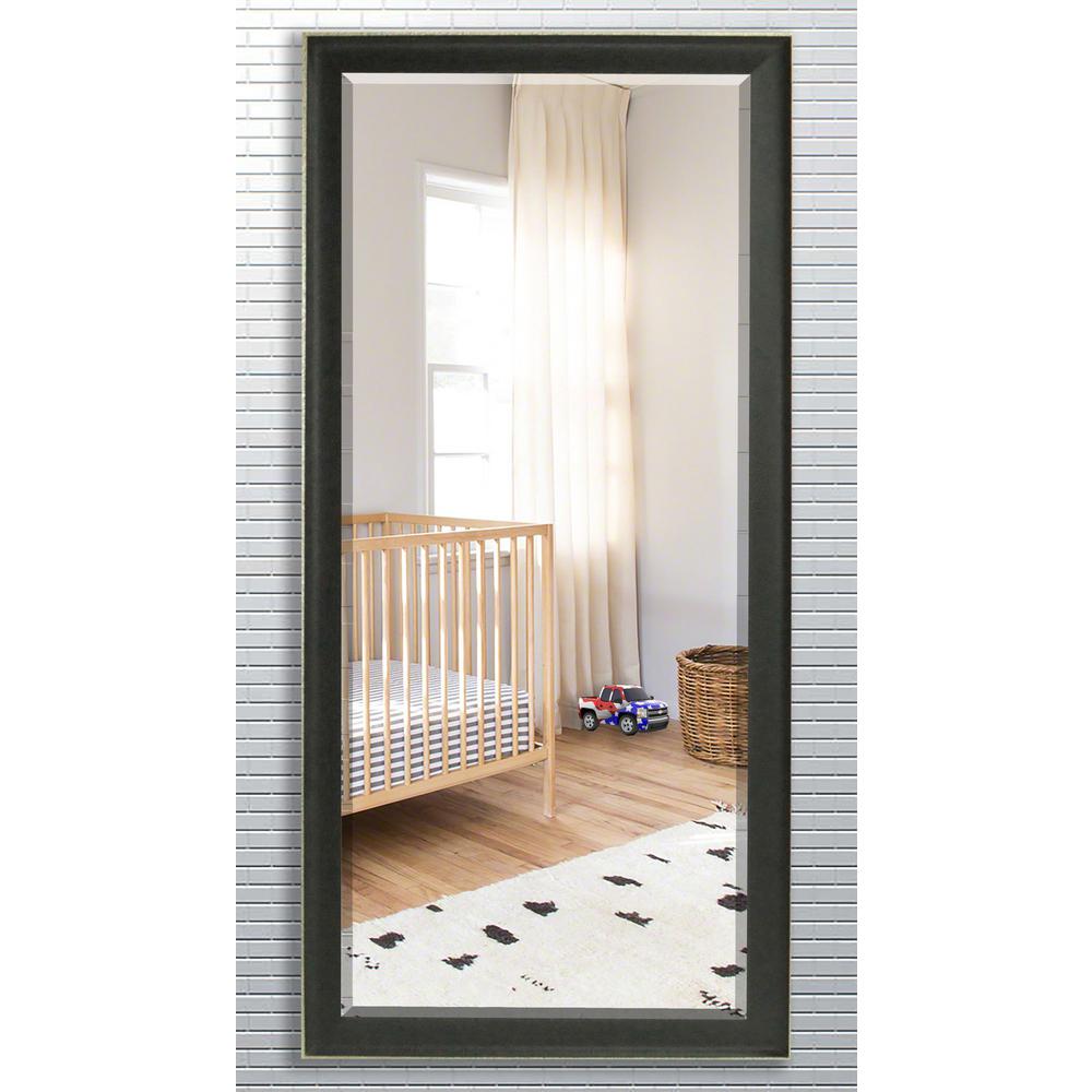 28 5 In X 69 Vintage Black Beveled Oversized Full Mirror