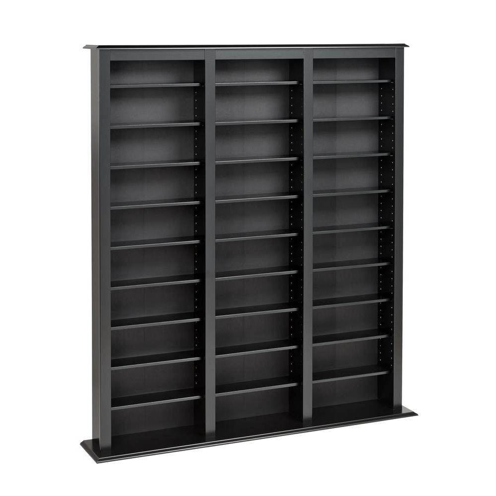 Media Storage Living Room Furniture The Home Depot Black Media Storage