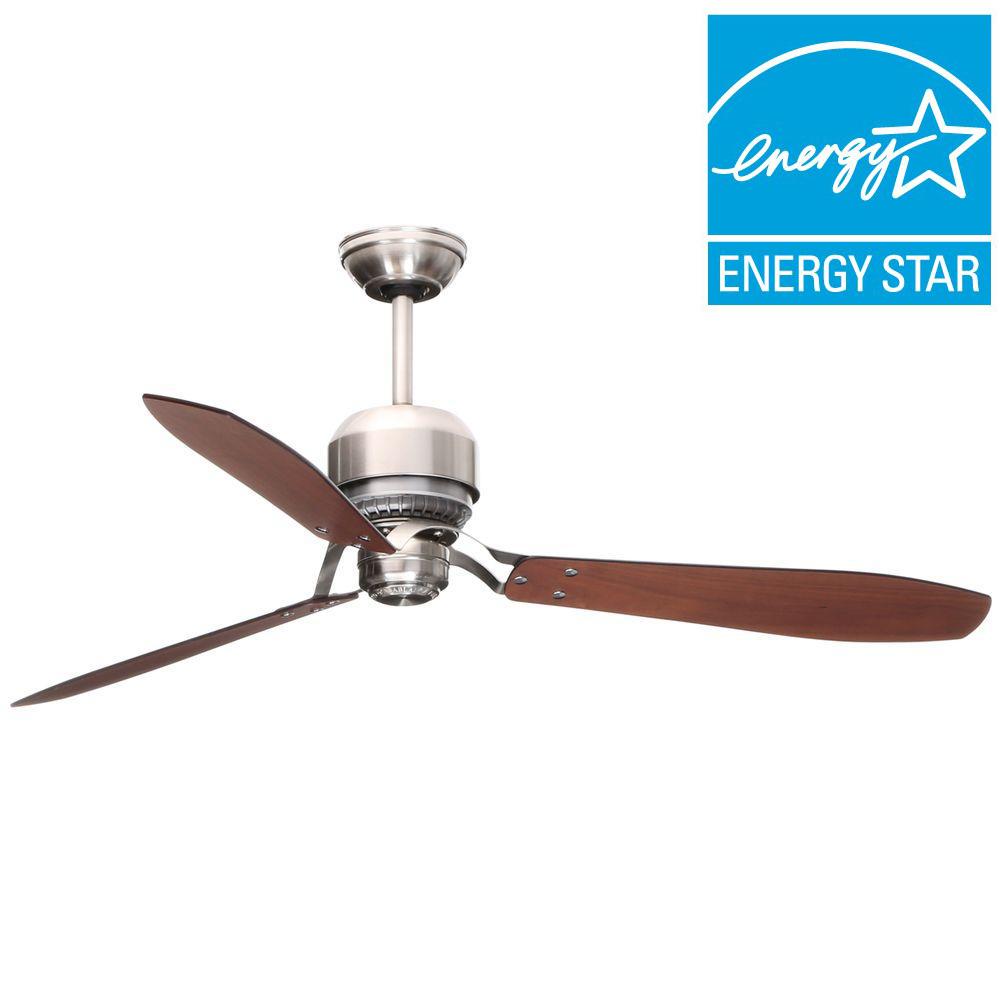 Casablanca Tribeca 60 in. Indoor Brushed Nickel Ceiling Fan with 4Speed Wall Mount Control