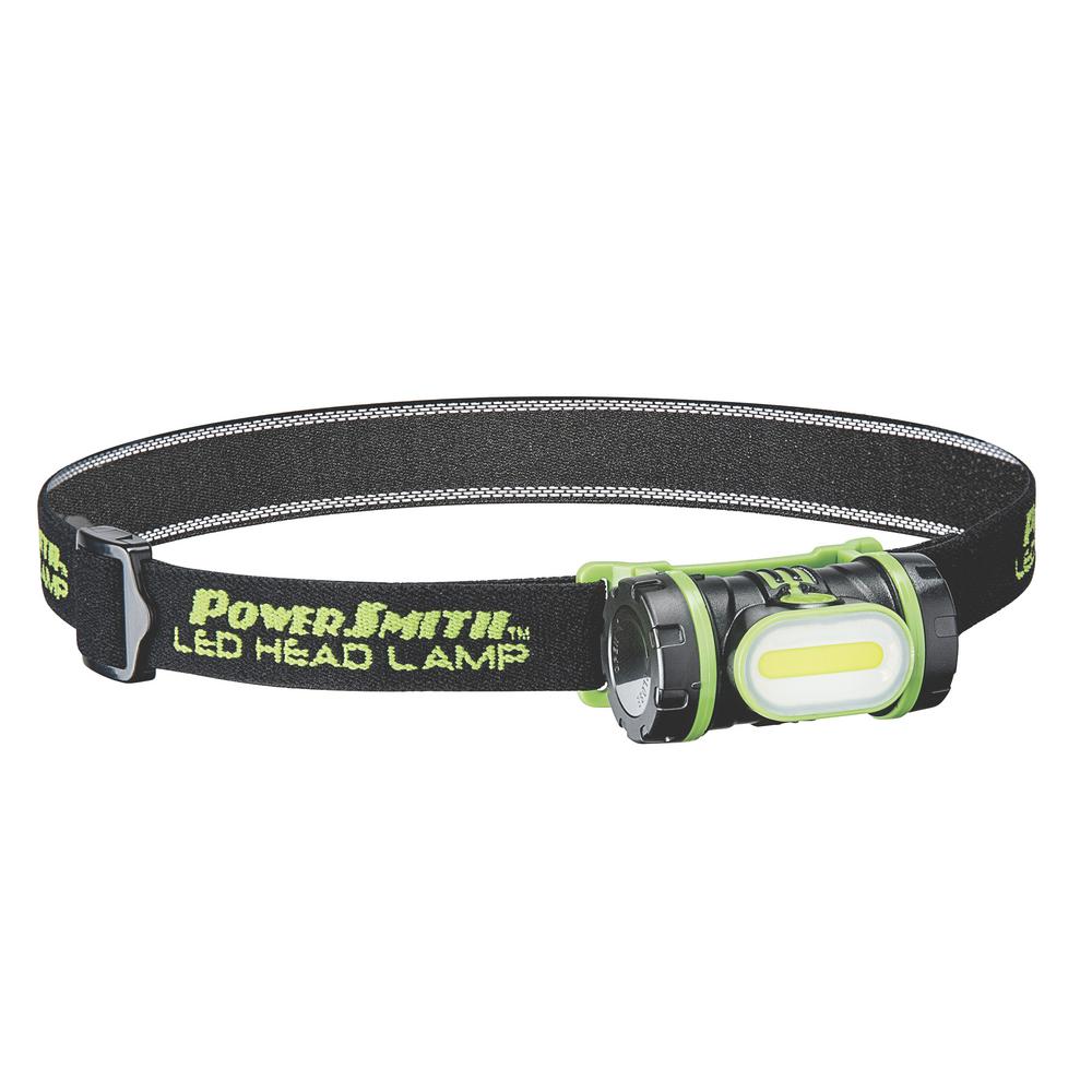 PowerSmith 150 Lumens Flood LED Head Lamp with 3Light Modes, Rotating