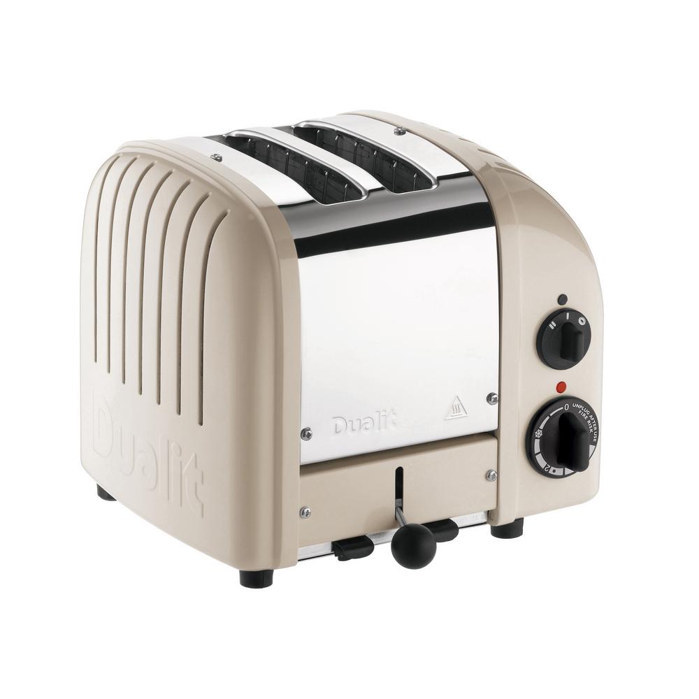 Dualit New Gen 2-Slice Clay Wide Slot Toaster with Crumb Tray-27179 ...