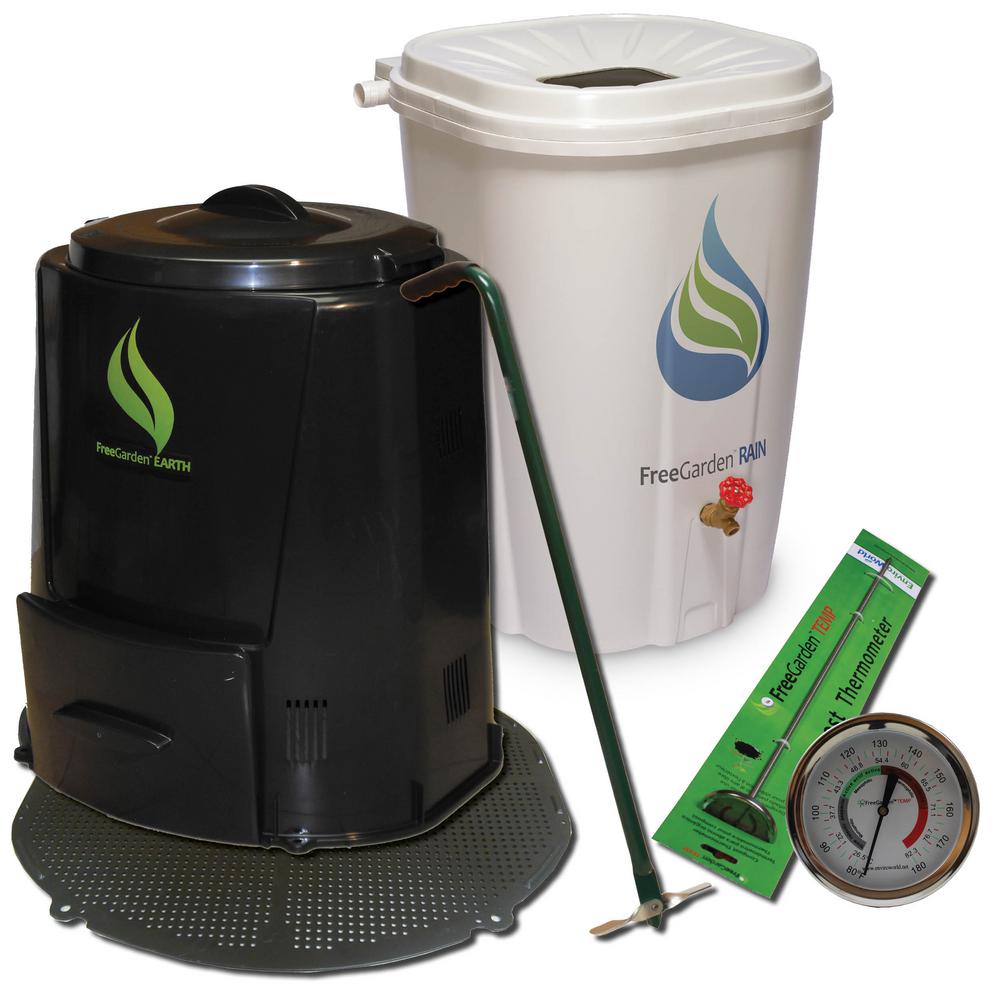 Enviro World Rain Barrel, Compost Bin and Accessories 