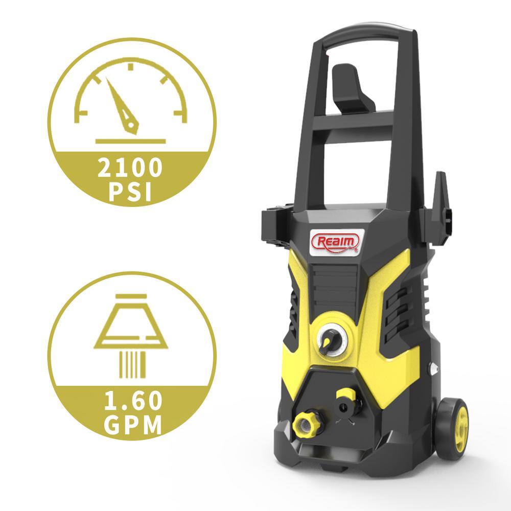 Realm BY02BCOH, Electric Pressure Washer, 2100 PSI, 1.6 GPM,13 Amp
