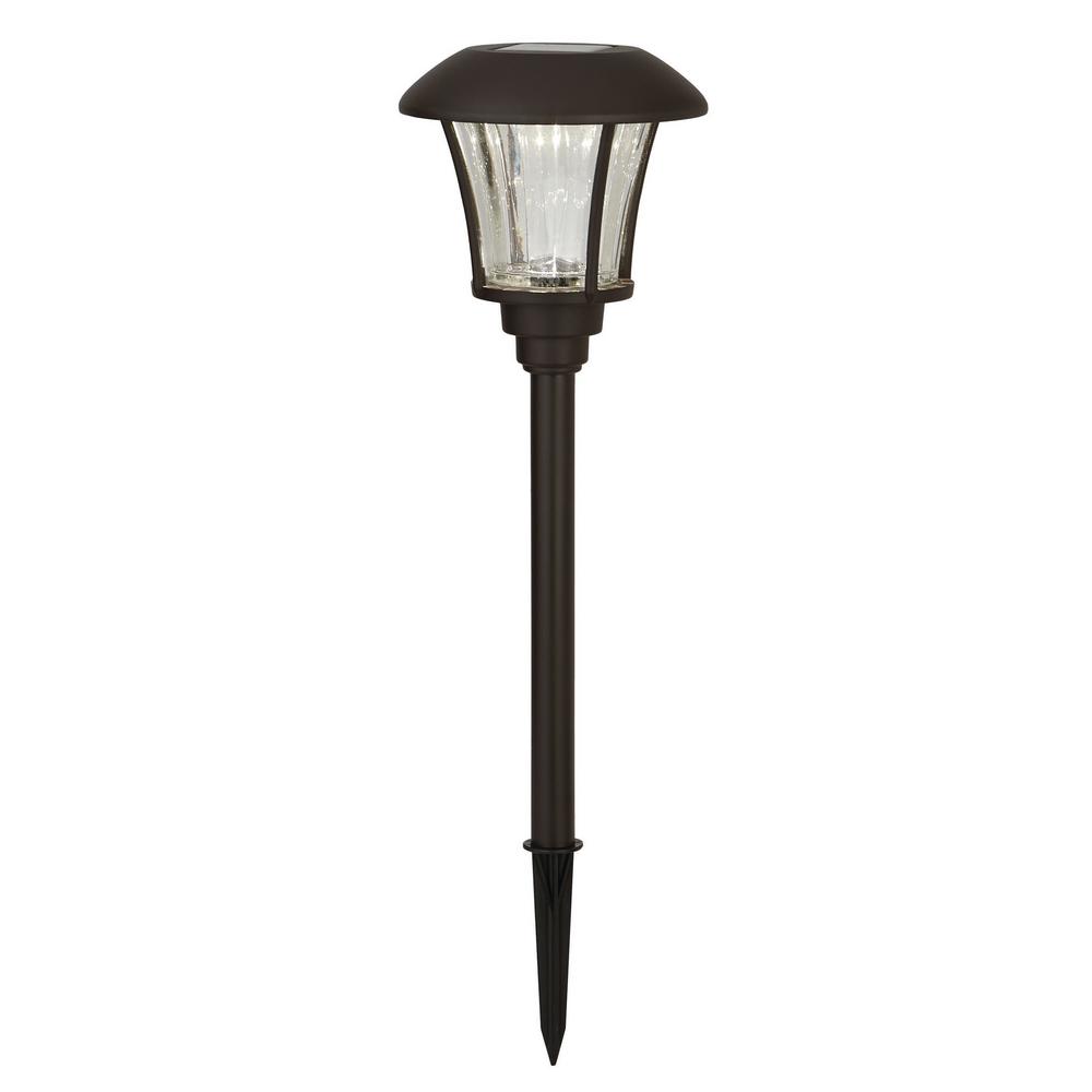 SUNWIND Outdoor LED Solar Lighting 4 Pack Bronze Outdoor Path Lighting LED Solar Powered Garden Landscape Lamp Die Casting Aluminum Patio Pathway Clear Glass Heavy-Duty for All Weather Bronze