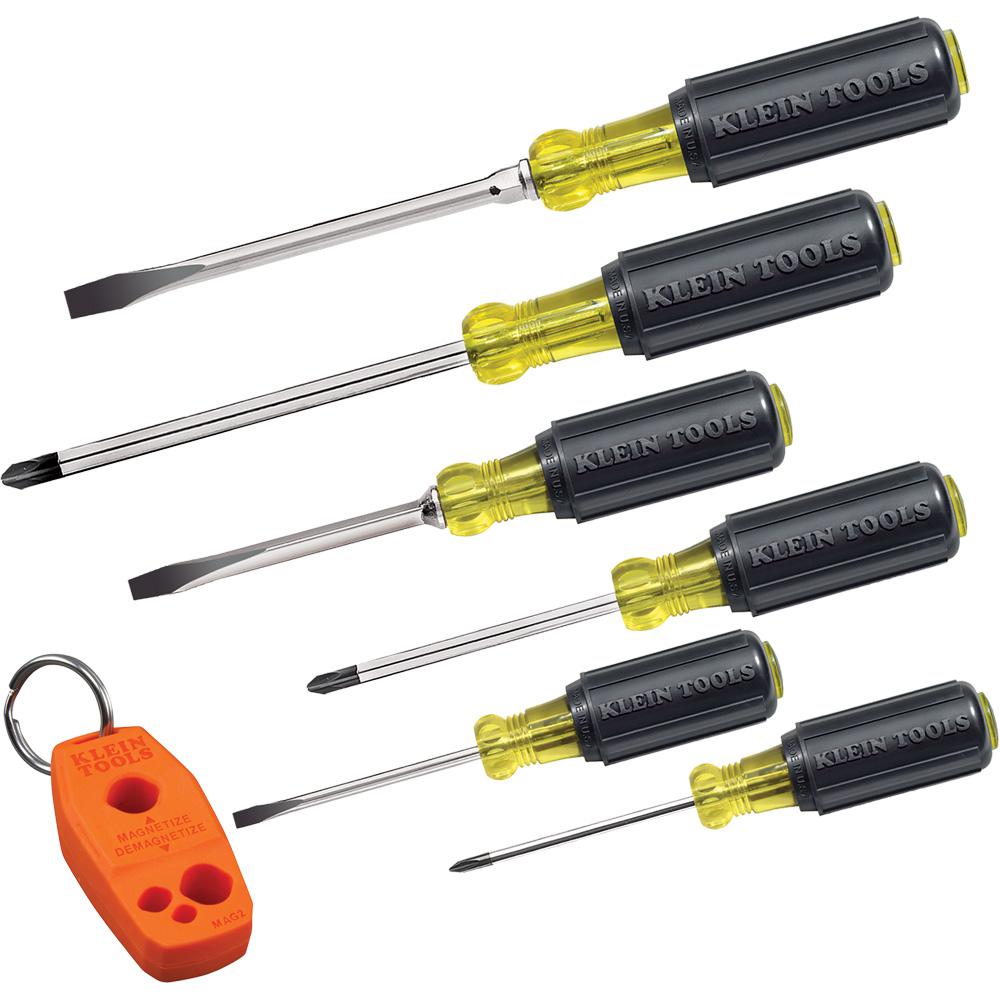 WITTE 9T 89377 Insulated Precision Driver Set,Slotted//Phillips,7 pcs