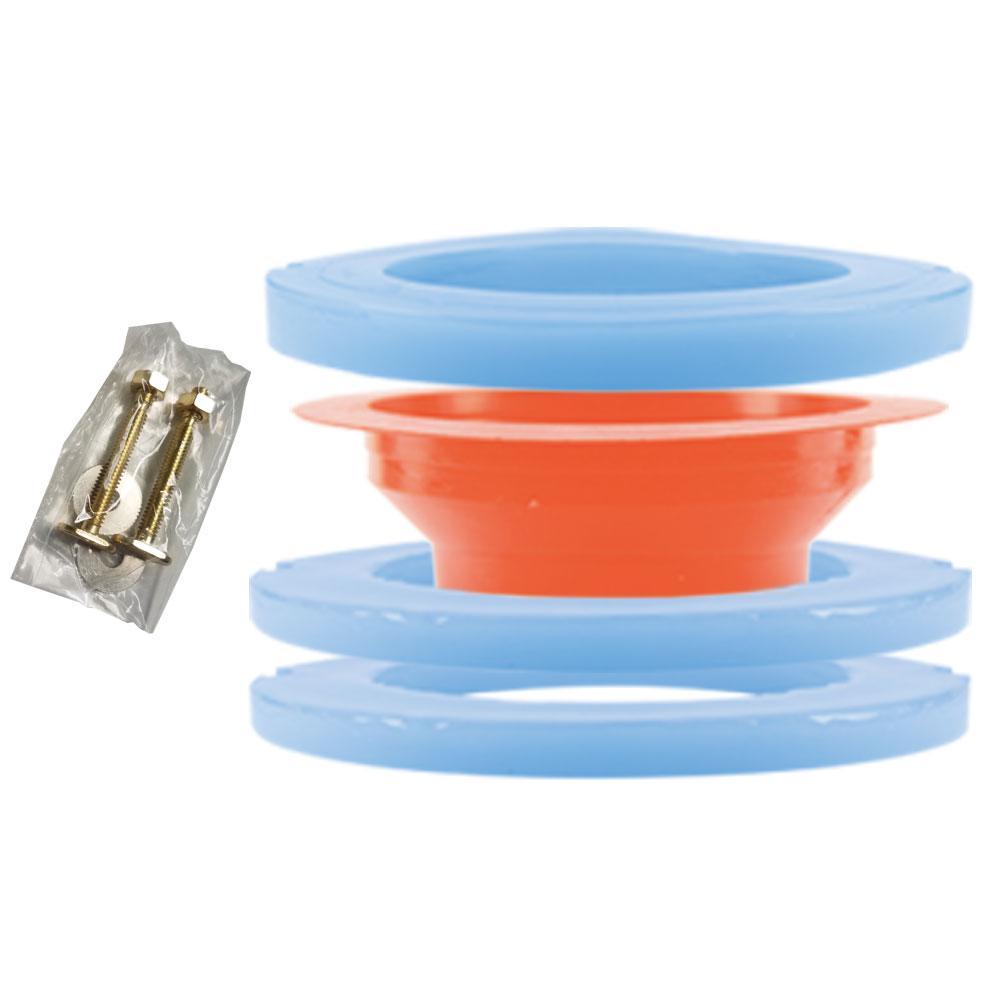 Sticky Elastomer Toilet Gasket Kit with Extension and BoltsTFK123