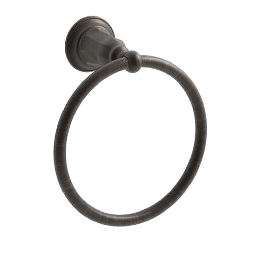 KOHLER Kelston Towel Ring in OilRubbed BronzeK135072BZ The Home Depot