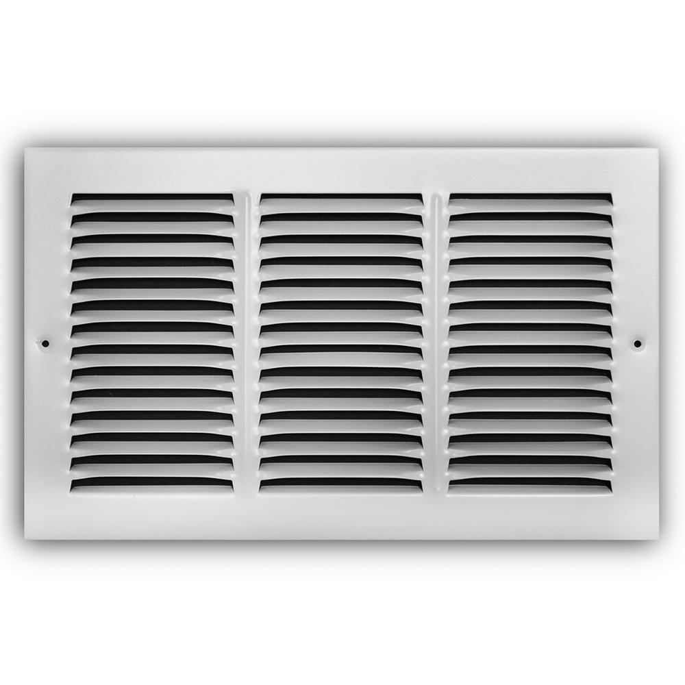 Photo 1 of Everbilt
14 in. x 8 in. Steel Return Air Grille in White