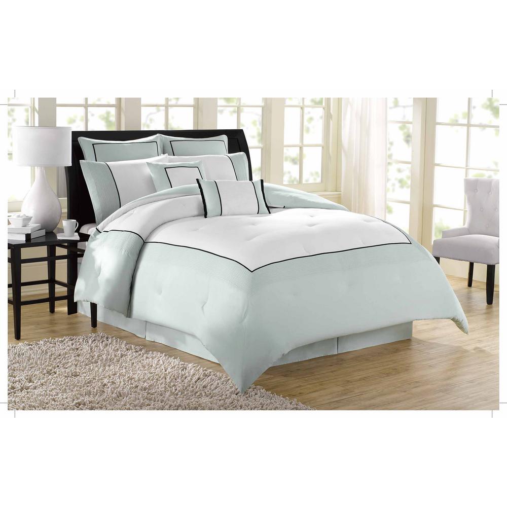 Royal Heritage Home Soho 8 Piece Grey Pale Blue White Black