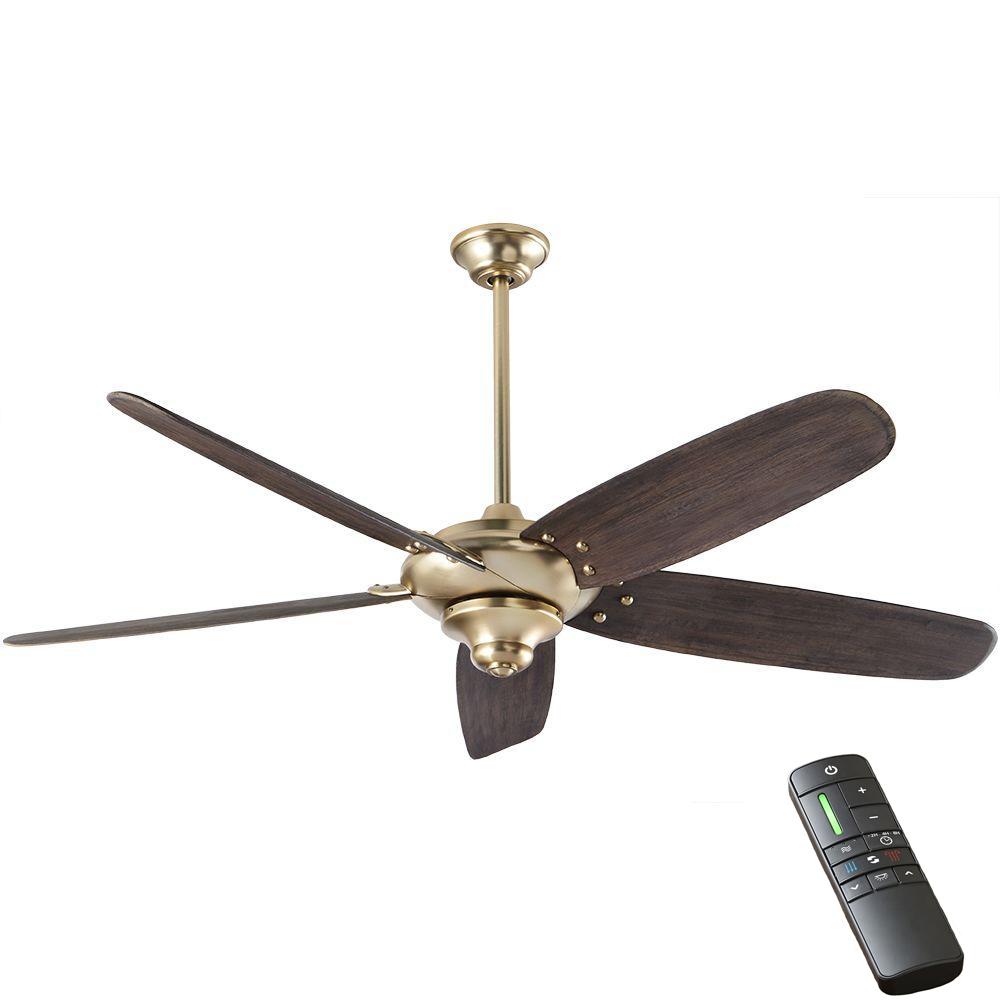 Home Decorators Collection Altura Dc 68 In Indoor Brushed Gold Ceiling Fan With Remote Control 68684 The Home Depot